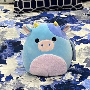 🐄 Squishmallows Clayton Light Blue Cow Retail Exclusive HTF Kellytoy 8” BNWT